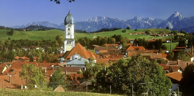 Blick auf Nesselwang Im Allgäu